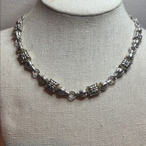 Heavy Elegant Silver and Gold Women's Necklace